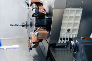 machine tool working in factory