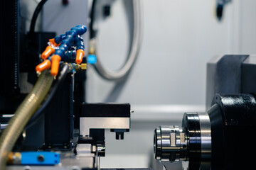 robot arm working in factory