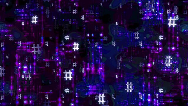 Hashtag Symbol Background LOOP TILE. This texture is loopable and tileable and can create an infinite seamless background.