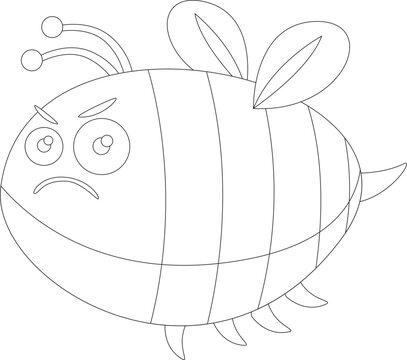 Cartoon Honey Bee Vector Graphic
