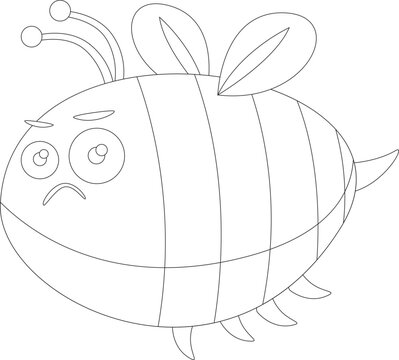Cartoon Honey Bee Vector Graphic