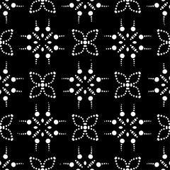 Abstract seamless monochrome pattern on white background for coloring. Design for banner, card, invitation, postcard, textile, fabric, wrapping paper.