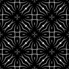 Abstract seamless monochrome pattern on white background for coloring. Design for banner, card, invitation, postcard, textile, fabric, wrapping paper.