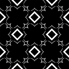Abstract seamless monochrome pattern on white background for coloring. Design for banner, card, invitation, postcard, textile, fabric, wrapping paper.
