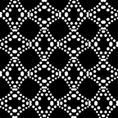 Abstract seamless monochrome pattern on white background for coloring. Design for banner, card, invitation, postcard, textile, fabric, wrapping paper.