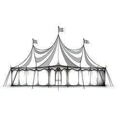 Fototapeta premium show circus tent ai generated