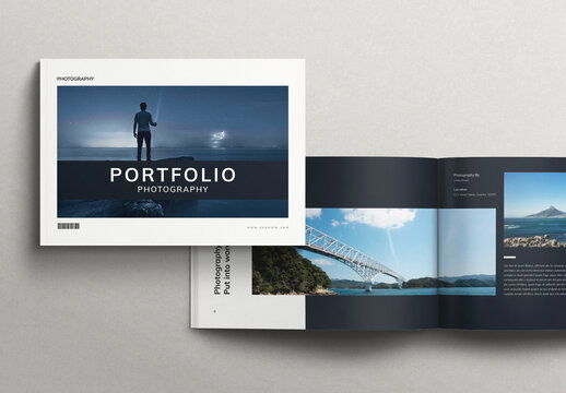 Photography Portfolio Template Brochure Layout Landscape.zip
