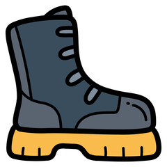 boot filled outline icon style