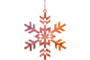 Digital png illustration of christmas decoration on transparent background