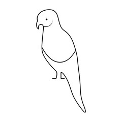 Bird single line art vector design and line art vector drawing
