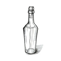 whiskey Absinthe bottle ai generated