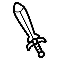 swords line icon style