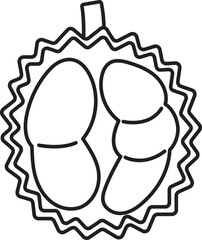 sliced durain healthy fruit nature food