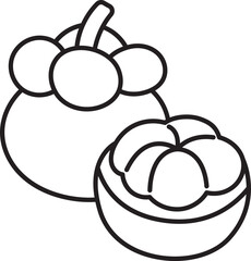 mangosteen healthy fruit nature food