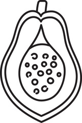 sliced papaya healthy fruit nature food