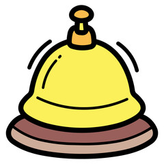 bell filled outline icon style