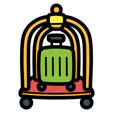 recommend clip art: cart filled outline icon style