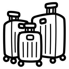 travel line icon style