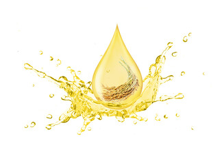 Rice bran oil drop