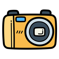 camera filled outline icon style
