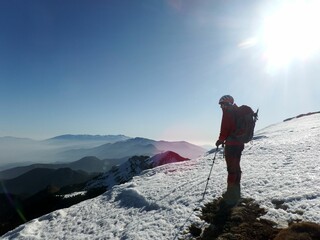 Single day winter hike through some mountains in the Eastern Pyrenees. On the Cadi massif and comabona peak.
