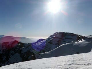 Single day winter hike through some mountains in the Eastern Pyrenees. On the Cadi massif and comabona peak.