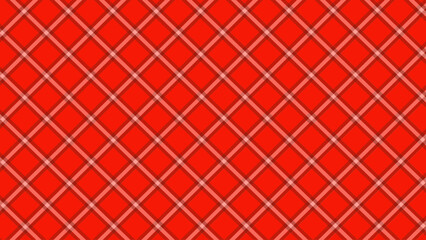 Diagonal checked pattern on the red background