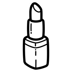 lipstick line icon style