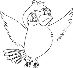 Bird Animal Character Vector Graphic