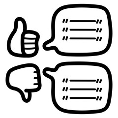 feedback line icon style