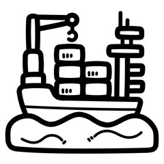 shipping line icon style