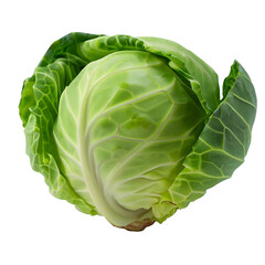 Green Cabbage On Transparent Background Ai Generated