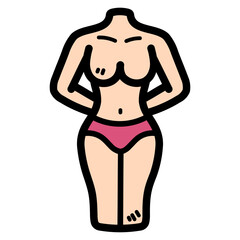 shape filled outline icon style