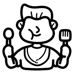 eat line icon style