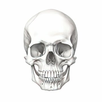 human skull ai generated