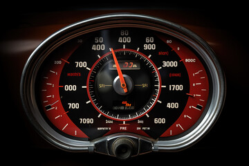 Tachometer, car dashboard,instrument panel,and fuel gauge