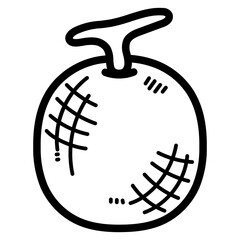 melon line icon style