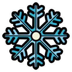 frost filled outline icon style