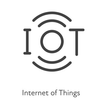 Outline style ui icons hard skill collection. Technology and business. Vector black linear icon illustration. Wireless connection internet of things iot symbol isolated on white. Design element