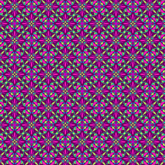 Fototapeta premium Vibrant multicolor mosaic geometric pattern on a dark purple background