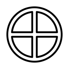 Icon of Earth. Solar system symbol. Astrology