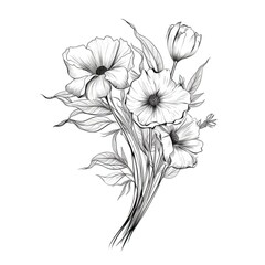 floral flower bouquet ai generated