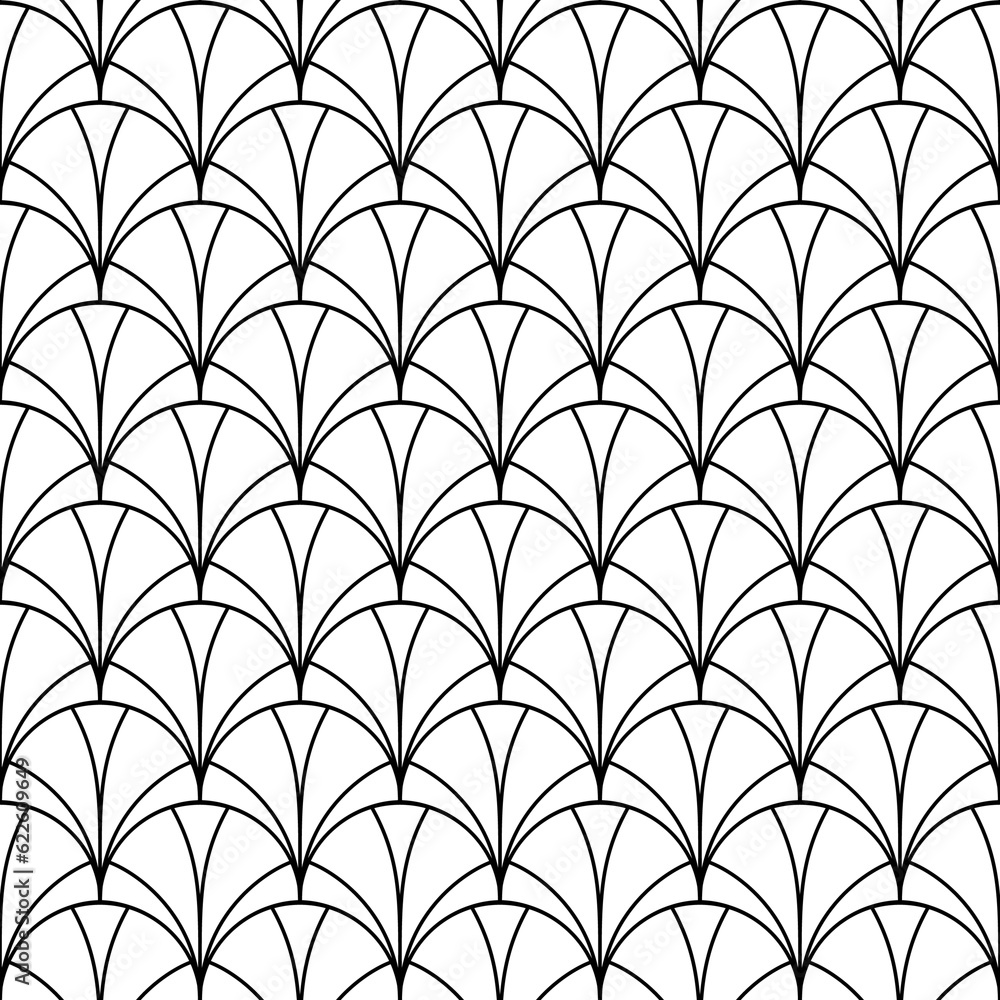 Poster art deco seamless pattern. repeating abstract geometric background. modern geometry lattice. repeate