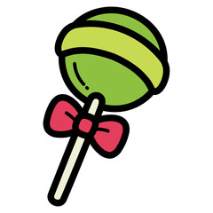 lollipop filled outline icon style