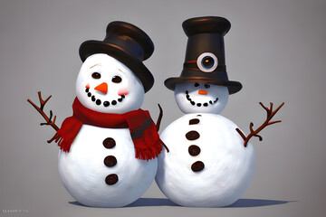 Draw a smiling snowman.
Generative AI