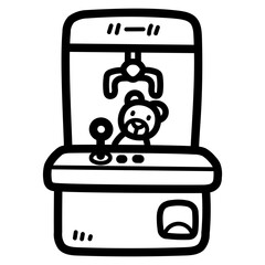 toy machine line icon style