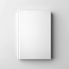 A front white cover book at the white background.