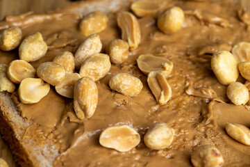 Chocolate peanut paste for a quick breakfast
