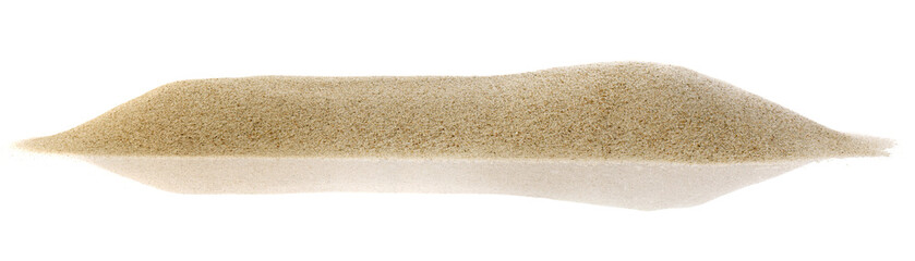 Beach Sand Panorama View isolated on white background