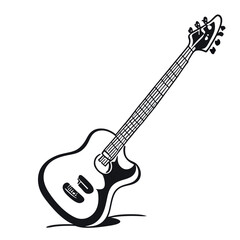 Obraz premium electric guitar isolated on white